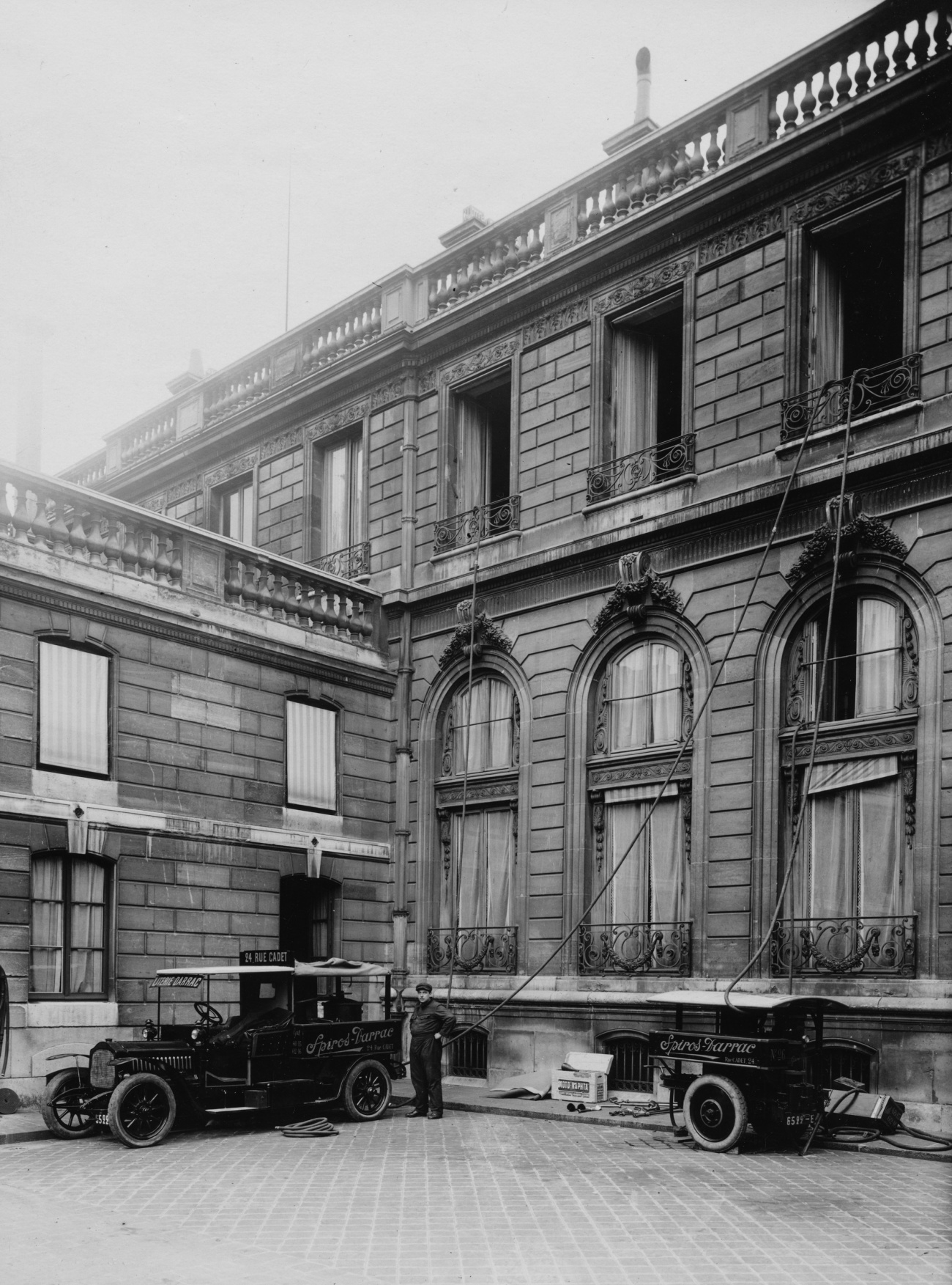 Nettoyage de l'Élysée par aspiration (1921-1922)